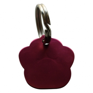 Dierenpenning poot roze